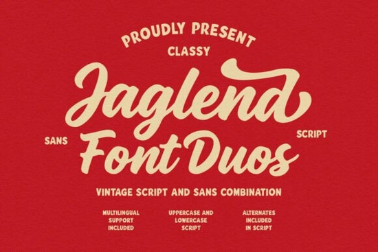 Jaglend Font Duo Font